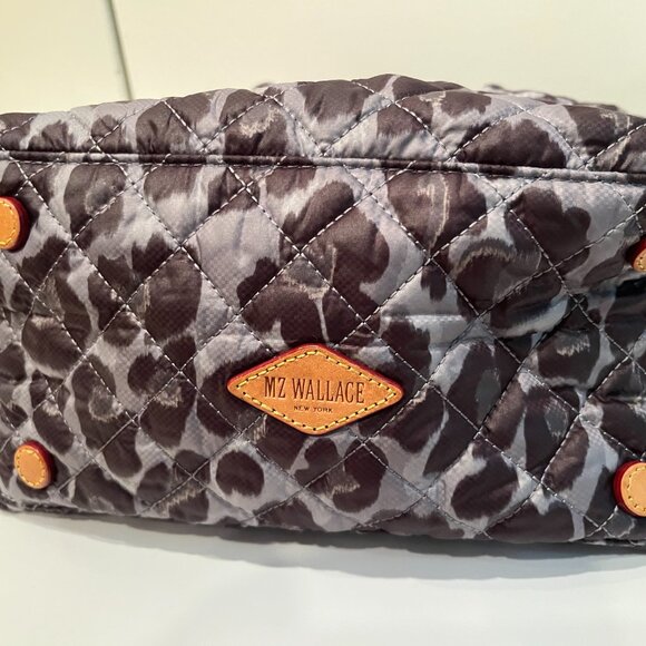 MZ Wallace Quilted Sutton Purse in Leopard Print - Picture 5 of 12